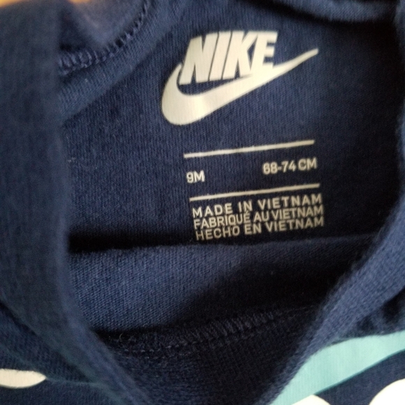 Nike Infant Romper Duo - Lime and Navy 9m - Picture 3 of 5